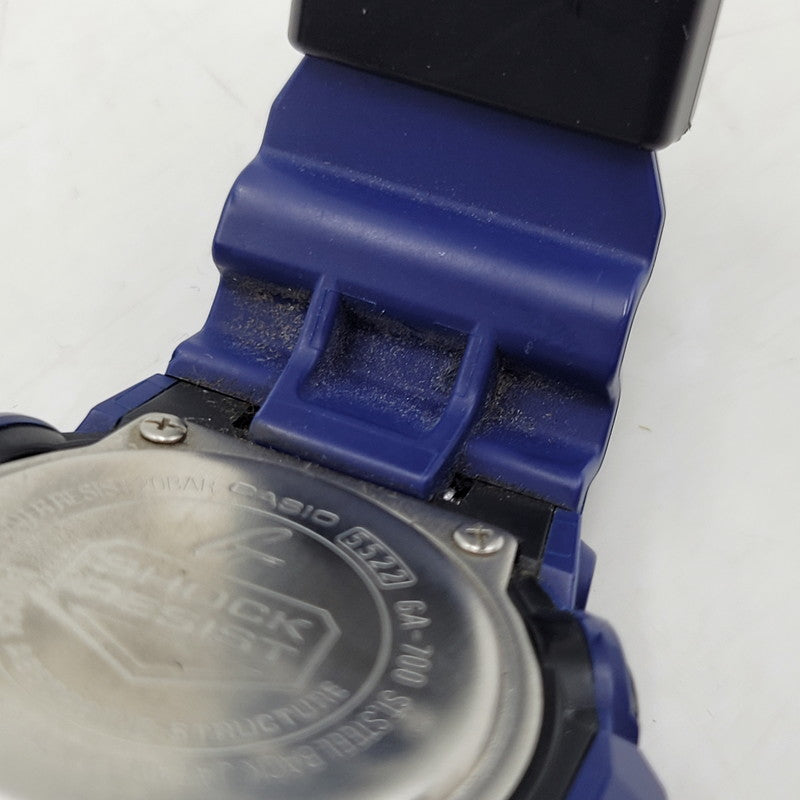 【中古品】【メンズ/レディース】 G-SHOCK ジーショック ANALOG-DIGITAL GA-700 アナログ デジタル 腕時計 196-251221-as-28-izu カラー：ブルー×ブラック 万代Net店
