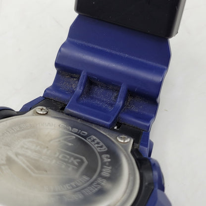 【中古品】【メンズ/レディース】 G-SHOCK ジーショック ANALOG-DIGITAL GA-700 アナログ デジタル 腕時計 196-251221-as-28-izu カラー：ブルー×ブラック 万代Net店