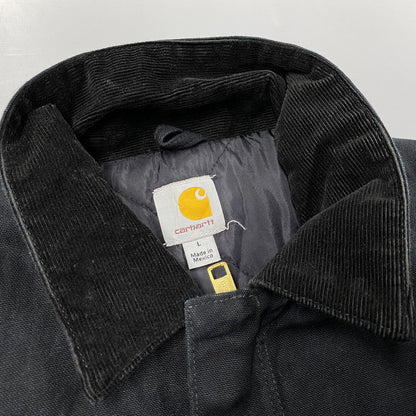 【中古品】【メンズ】 Carhartt カーハート C003 BLK メキシコ製 COMPANY LOGO DUCK TRADITIONAL COAT カンパニー ロゴ ダック トラディショナルコート アウター 長袖 146-251214-hk-04-izu サイズ：L カラー：ブラック 万代Net店