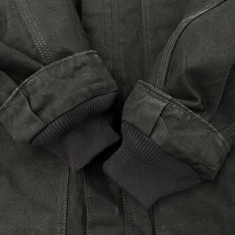 【中古品】【メンズ】 Carhartt カーハート C003 BLK メキシコ製 COMPANY LOGO DUCK TRADITIONAL COAT カンパニー ロゴ ダック トラディショナルコート アウター 長袖 146-251214-hk-04-izu サイズ：L カラー：ブラック 万代Net店