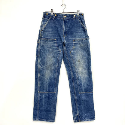 【中古品】【メンズ】 Carhartt カーハート DOUBLE KNEE PAINTER DENIM PANTS ダブル ニー ペインター デニム パンツ ボトムス ズボン 157-251210-cs-11-izu サイズ：不明 カラー：インディゴ 万代Net店