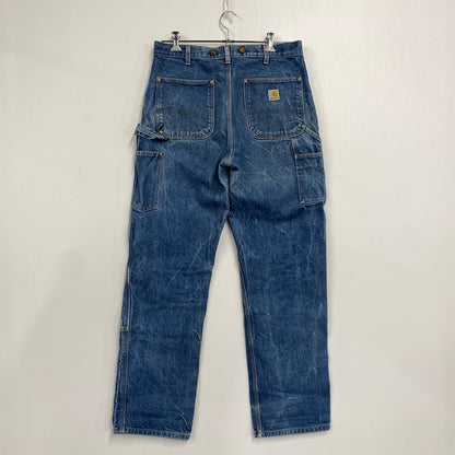 【中古品】【メンズ】 Carhartt カーハート DOUBLE KNEE PAINTER DENIM PANTS ダブル ニー ペインター デニム パンツ ボトムス ズボン 157-251210-cs-11-izu サイズ：不明 カラー：インディゴ 万代Net店