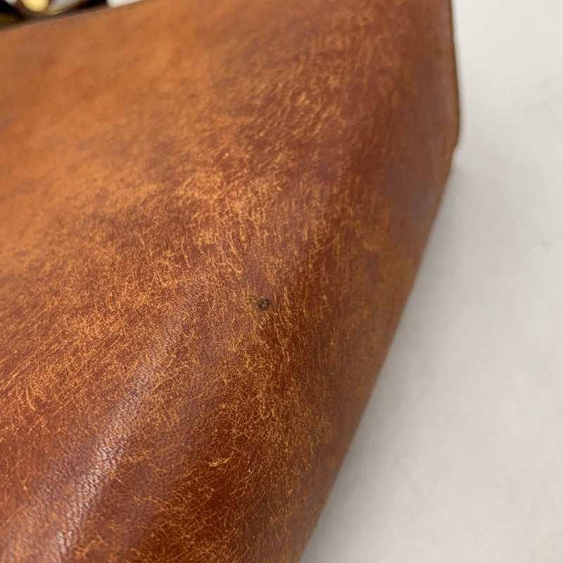 【中古品】【メンズ/レディース】 HERZ ヘルツ ZIP CLUTCH BAG ジップ クラッチ バッグ カバン 鞄 188-251218-kh-04-izu カラー：ブラウン 万代Net店