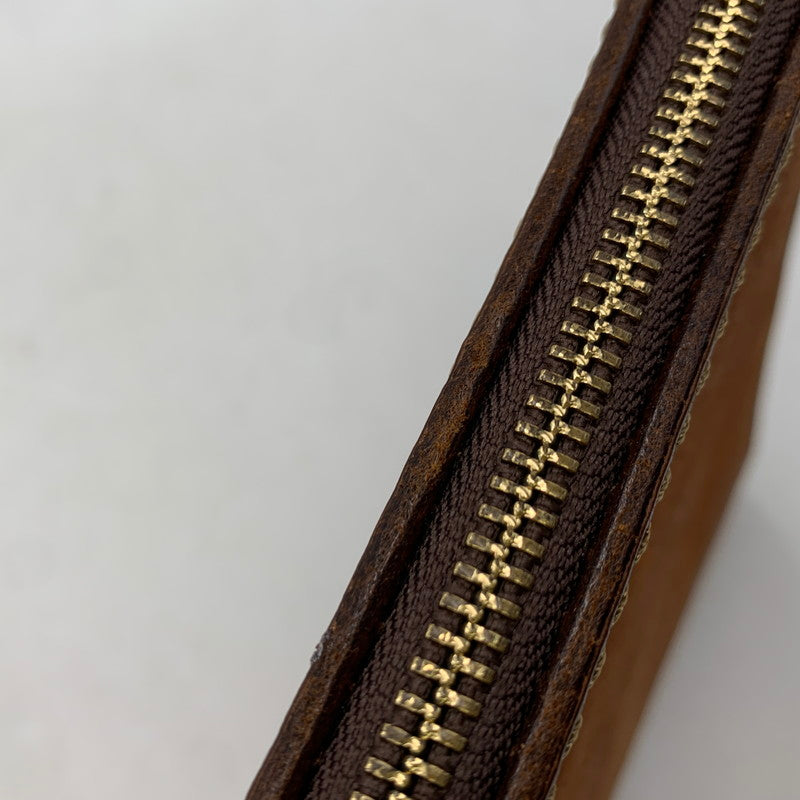 【中古品】【メンズ/レディース】 HERZ ヘルツ ZIP CLUTCH BAG ジップ クラッチ バッグ カバン 鞄 188-251218-kh-04-izu カラー：ブラウン 万代Net店