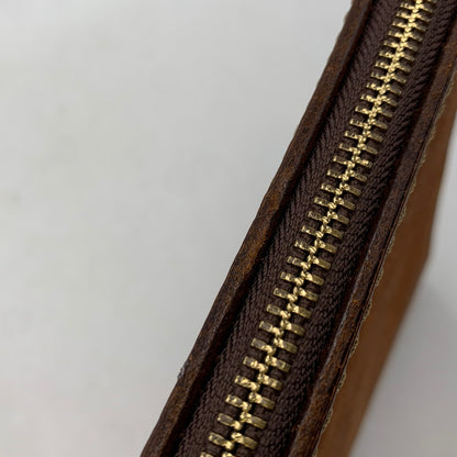 【中古品】【メンズ/レディース】 HERZ ヘルツ ZIP CLUTCH BAG ジップ クラッチ バッグ カバン 鞄 188-251218-kh-04-izu カラー：ブラウン 万代Net店