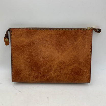 【中古品】【メンズ/レディース】 HERZ ヘルツ ZIP CLUTCH BAG ジップ クラッチ バッグ カバン 鞄 188-251218-kh-04-izu カラー：ブラウン 万代Net店