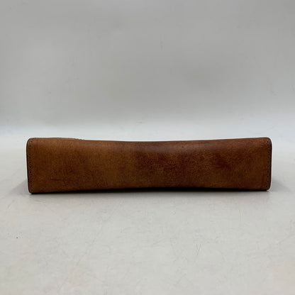 【中古品】【メンズ/レディース】 HERZ ヘルツ ZIP CLUTCH BAG ジップ クラッチ バッグ カバン 鞄 188-251218-kh-04-izu カラー：ブラウン 万代Net店