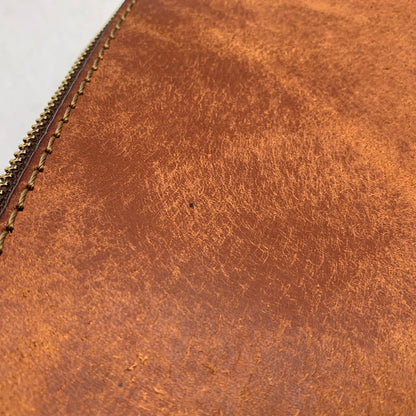 【中古品】【メンズ/レディース】 HERZ ヘルツ ZIP CLUTCH BAG ジップ クラッチ バッグ カバン 鞄 188-251218-kh-04-izu カラー：ブラウン 万代Net店