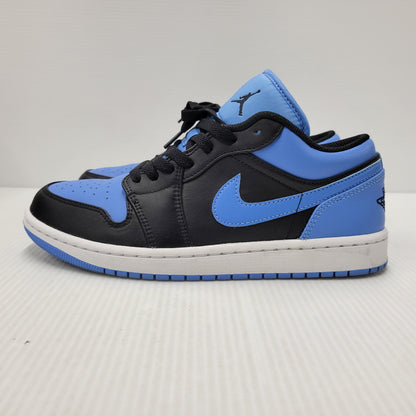 【中古品】【メンズ/レディース】 NIKE ナイキ AIR JORDAN 1 LOW 553558-041 エア ジョーダン 1 ロー スニーカー シューズ 靴 160-251218-as-02-izu サイズ：26cm カラー：BLACK/BLACK-UNIVERSITY BLUE 万代Net店