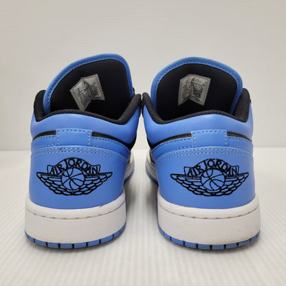 【中古品】【メンズ/レディース】 NIKE ナイキ AIR JORDAN 1 LOW 553558-041 エア ジョーダン 1 ロー スニーカー シューズ 靴 160-251218-as-02-izu サイズ：26cm カラー：BLACK/BLACK-UNIVERSITY BLUE 万代Net店