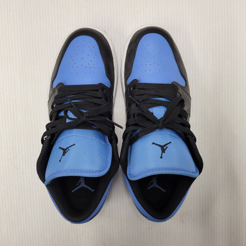 【中古品】【メンズ/レディース】 NIKE ナイキ AIR JORDAN 1 LOW 553558-041 エア ジョーダン 1 ロー スニーカー シューズ 靴 160-251218-as-02-izu サイズ：26cm カラー：BLACK/BLACK-UNIVERSITY BLUE 万代Net店