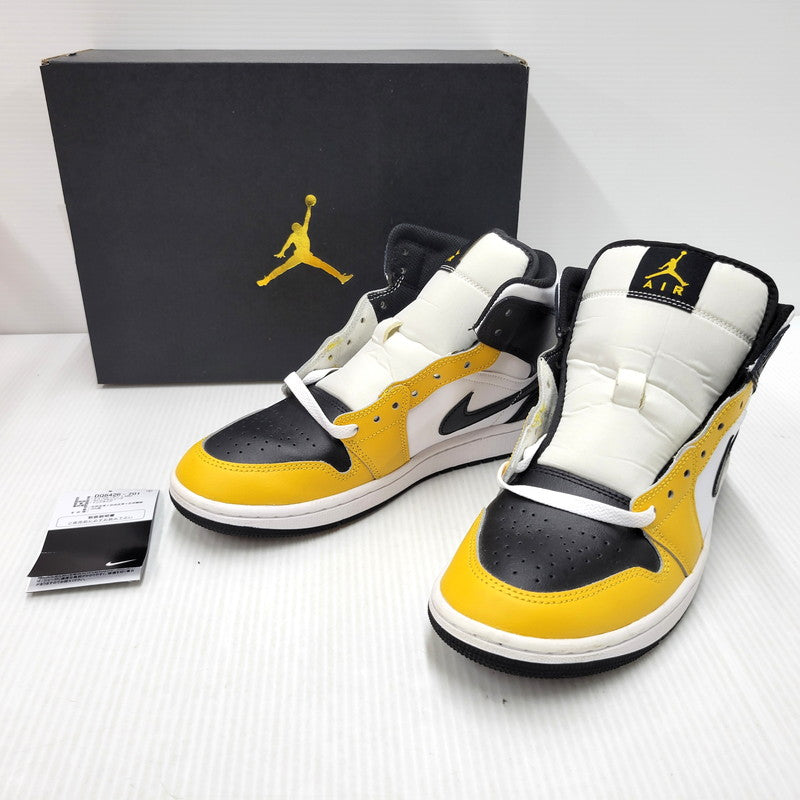 【中古品】【メンズ/レディース】 NIKE ナイキ AIR JORDAN 1 MID DQ8426-701 エア ジョーダン 1 ミッド スニーカー シューズ 靴 160-251218-as-03-izu サイズ：26cm カラー：YELLOW OCHRE/BLACK-WHITE 万代Net店