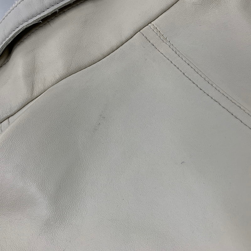 【中古品】【メンズ】 BARASSI バラッシ 1150-3082 MESH LAMB メッシュラム LEATHER SINGLE RIDERS JACKET レザー シングルライダースジャケッ トップス アウター 147-251218-ya-16-izu サイズ：46 カラー：グレー 万代Net店