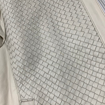 【中古品】【メンズ】 BARASSI バラッシ 1150-3082 MESH LAMB メッシュラム LEATHER SINGLE RIDERS JACKET レザー シングルライダースジャケッ トップス アウター 147-251218-ya-16-izu サイズ：46 カラー：グレー 万代Net店