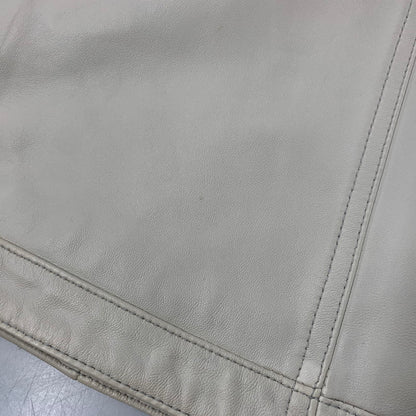 【中古品】【メンズ】 BARASSI バラッシ 1150-3082 MESH LAMB メッシュラム LEATHER SINGLE RIDERS JACKET レザー シングルライダースジャケッ トップス アウター 147-251218-ya-16-izu サイズ：46 カラー：グレー 万代Net店