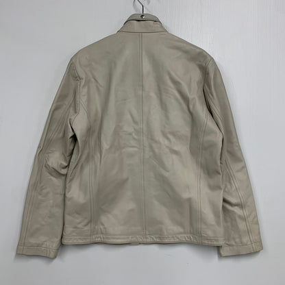 【中古品】【メンズ】 BARASSI バラッシ 1150-3082 MESH LAMB メッシュラム LEATHER SINGLE RIDERS JACKET レザー シングルライダースジャケッ トップス アウター 147-251218-ya-16-izu サイズ：46 カラー：グレー 万代Net店