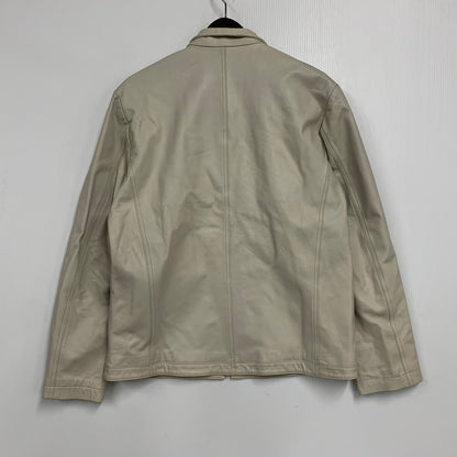 【中古品】【メンズ】 BARASSI バラッシ 1150-3082 MESH LAMB メッシュラム LEATHER SINGLE RIDERS JACKET レザー シングルライダースジャケッ トップス アウター 147-251218-ya-16-izu サイズ：46 カラー：グレー 万代Net店