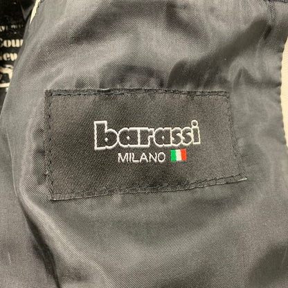 【中古品】【メンズ】 BARASSI バラッシ 1150-3082 MESH LAMB メッシュラム LEATHER SINGLE RIDERS JACKET レザー シングルライダースジャケッ トップス アウター 147-251218-ya-16-izu サイズ：46 カラー：グレー 万代Net店