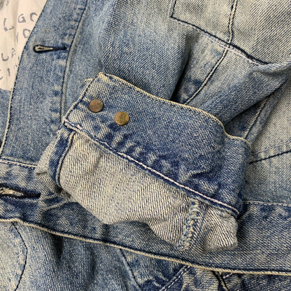 【中古品】【メンズ】 AZZURE アズール DENIM COVERALLS デニム カバーオール ジャケット アウター 146-251218-as-06-izu サイズ：XL カラー：インディゴ 万代Net店