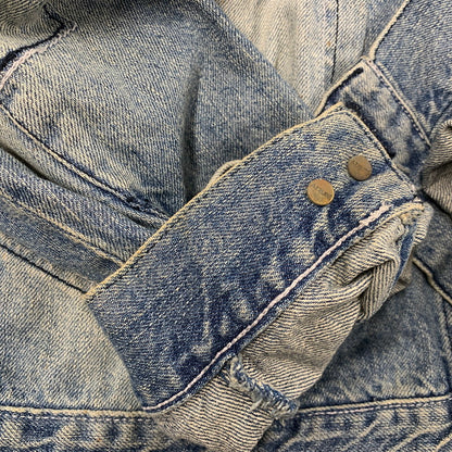 【中古品】【メンズ】 AZZURE アズール DENIM COVERALLS デニム カバーオール ジャケット アウター 146-251218-as-06-izu サイズ：XL カラー：インディゴ 万代Net店