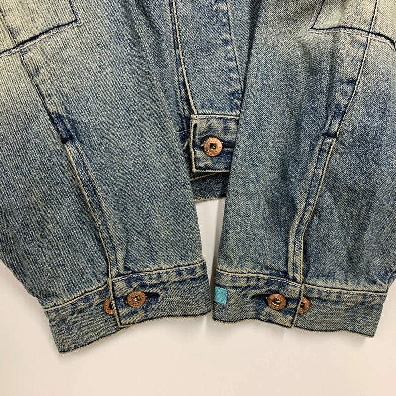 【中古品】【メンズ】 AZZURE アズール DENIM COVERALLS デニム カバーオール ジャケット アウター 146-251218-as-06-izu サイズ：XL カラー：インディゴ 万代Net店
