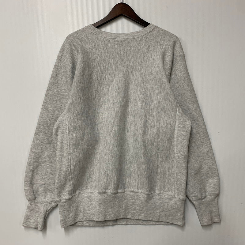 【中古品】【メンズ】 Champion チャンピオン REVERSE WEAVE SWEATSHIRT GW UNIVERSITY リバースウィーブ スウェットシャツ メキシコ製 刺繍タグ トレーナー 長袖 トップス 146-251212-as-14-izu サイズ：L カラー：グレー 万代Net店