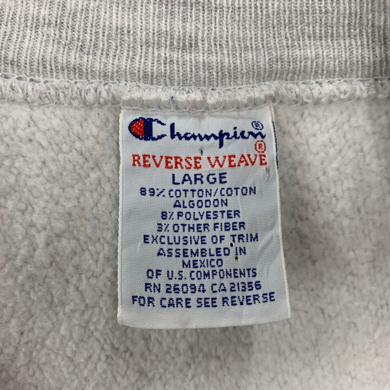 【中古品】【メンズ】 Champion チャンピオン REVERSE WEAVE SWEATSHIRT GW UNIVERSITY リバースウィーブ スウェットシャツ メキシコ製 刺繍タグ トレーナー 長袖 トップス 146-251212-as-14-izu サイズ：L カラー：グレー 万代Net店