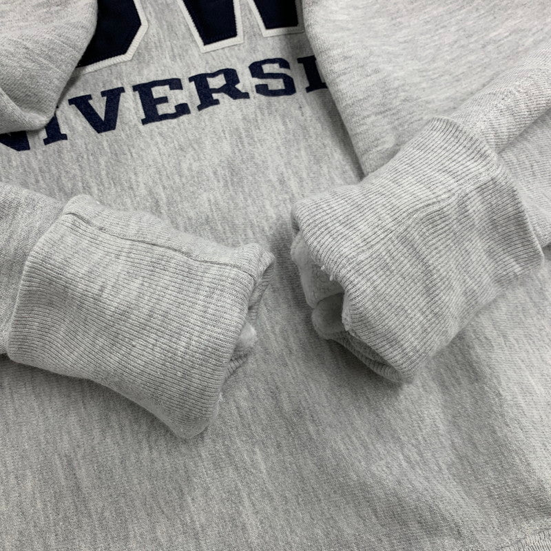 【中古品】【メンズ】 Champion チャンピオン REVERSE WEAVE SWEATSHIRT GW UNIVERSITY リバースウィーブ スウェットシャツ メキシコ製 刺繍タグ トレーナー 長袖 トップス 146-251212-as-14-izu サイズ：L カラー：グレー 万代Net店