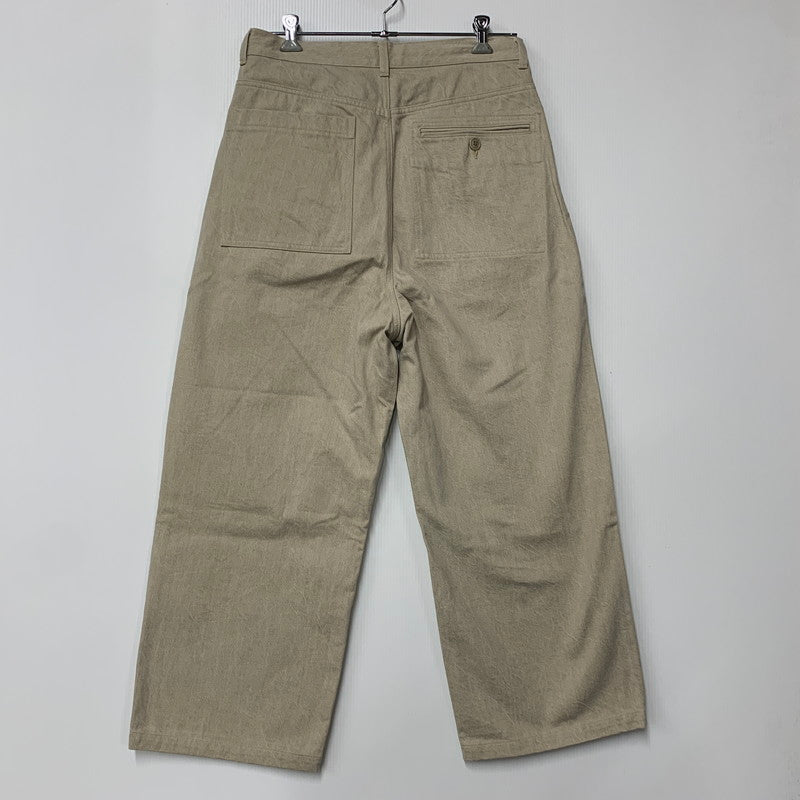 【中古美品】【メンズ】 KONTOR コントール DEEP TUCK WIDE STRAIGHT DENIM PANTS KON-PT04253 ディープタック ワイドストレートデニムパンツ ボトムス 151-251212-as-07-izu サイズ：2 カラー：SAND 万代Net店