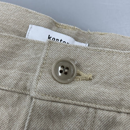 【中古美品】【メンズ】 KONTOR コントール DEEP TUCK WIDE STRAIGHT DENIM PANTS KON-PT04253 ディープタック ワイドストレートデニムパンツ ボトムス 151-251212-as-07-izu サイズ：2 カラー：SAND 万代Net店