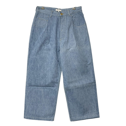 【中古品】【メンズ】 KONTOR コントール DEEP TUCK WIDE STRAIGHT DENIM PANTS KON-PT04253 ディープタック ワイドストレートデニムパンツ ボトムス 151-251212-as-08-izu サイズ：2 カラー：ICE BLUE 万代Net店