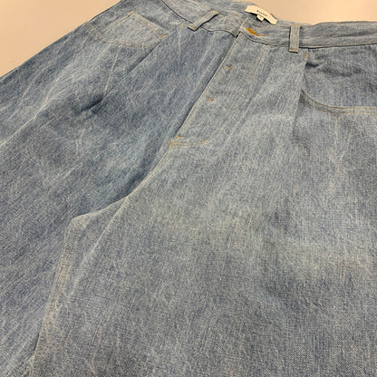 【中古品】【メンズ】 KONTOR コントール DEEP TUCK WIDE STRAIGHT DENIM PANTS KON-PT04253 ディープタック ワイドストレートデニムパンツ ボトムス 151-251212-as-08-izu サイズ：2 カラー：ICE BLUE 万代Net店