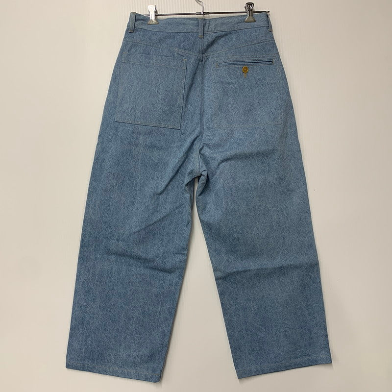 【中古品】【メンズ】 KONTOR コントール DEEP TUCK WIDE STRAIGHT DENIM PANTS KON-PT04253 ディープタック ワイドストレートデニムパンツ ボトムス 151-251212-as-08-izu サイズ：2 カラー：ICE BLUE 万代Net店