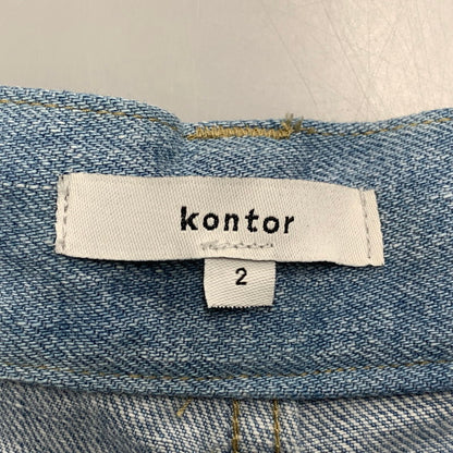 【中古品】【メンズ】 KONTOR コントール DEEP TUCK WIDE STRAIGHT DENIM PANTS KON-PT04253 ディープタック ワイドストレートデニムパンツ ボトムス 151-251212-as-08-izu サイズ：2 カラー：ICE BLUE 万代Net店
