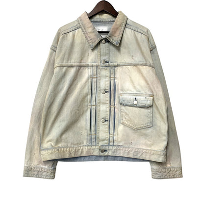 【中古美品】【メンズ】 ANCELLM アンセルム LAYERING COLOR DENIM JACKET ANC-JK67 レイヤリングカラー デニムジャケット アウター 140-251212-as-01-izu サイズ：1 カラー：インディゴ 万代Net店