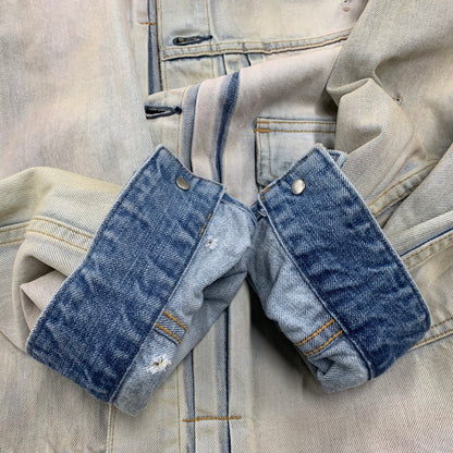 【中古美品】【メンズ】 ANCELLM アンセルム LAYERING COLOR DENIM JACKET ANC-JK67 レイヤリングカラー デニムジャケット アウター 140-251212-as-01-izu サイズ：1 カラー：インディゴ 万代Net店