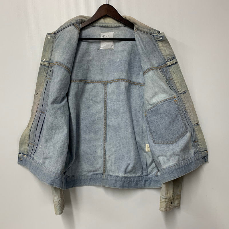 【中古美品】【メンズ】 ANCELLM アンセルム LAYERING COLOR DENIM JACKET ANC-JK67 レイヤリングカラー デニムジャケット アウター 140-251212-as-01-izu サイズ：1 カラー：インディゴ 万代Net店