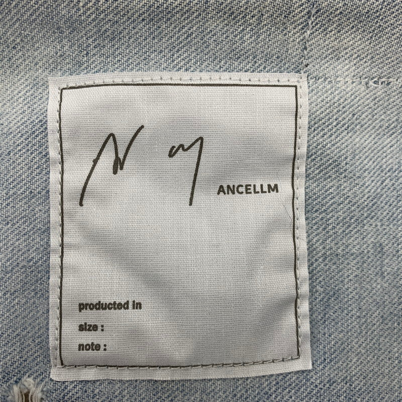 【中古美品】【メンズ】 ANCELLM アンセルム LAYERING COLOR DENIM JACKET ANC-JK67 レイヤリングカラー デニムジャケット アウター 140-251212-as-01-izu サイズ：1 カラー：インディゴ 万代Net店