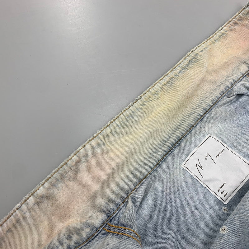 【中古美品】【メンズ】 ANCELLM アンセルム LAYERING COLOR DENIM JACKET ANC-JK67 レイヤリングカラー デニムジャケット アウター 140-251212-as-01-izu サイズ：1 カラー：インディゴ 万代Net店