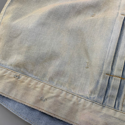 【中古美品】【メンズ】 ANCELLM アンセルム LAYERING COLOR DENIM JACKET ANC-JK67 レイヤリングカラー デニムジャケット アウター 140-251212-as-01-izu サイズ：1 カラー：インディゴ 万代Net店