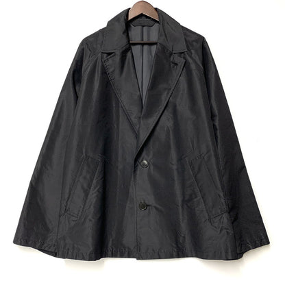 【中古品】【メンズ】 BLANC YM ブランワイエム SILK OVERSIZE RAGLAN JACKET BL-25S-SORJ シルク オーバーサイズ ラグラン ジャケット アウター 140-251212-as-11-izu サイズ：M カラー：ブラック 万代Net店