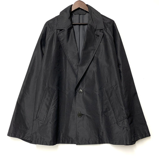 【中古品】【メンズ】 BLANC YM ブランワイエム SILK OVERSIZE RAGLAN JACKET BL-25S-SORJ シルク オーバーサイズ ラグラン ジャケット アウター 140-251212-as-11-izu サイズ：M カラー：ブラック 万代Net店