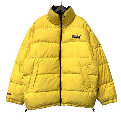 【現状渡し品】【メンズ】 FIRST DOWN ファーストダウン REVERSIBLE DOWN JACKET リバーシブル ダウンジャケット アウター 146-251212-as-15-izu サイズ：4XL カラー：ブラック/イエロー 万代Net店
