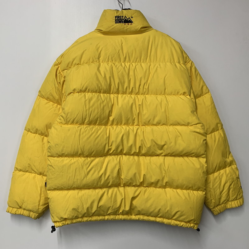 【現状渡し品】【メンズ】 FIRST DOWN ファーストダウン REVERSIBLE DOWN JACKET リバーシブル ダウンジャケット アウター 146-251212-as-15-izu サイズ：4XL カラー：ブラック/イエロー 万代Net店