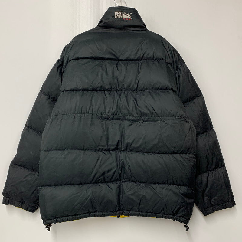 【現状渡し品】【メンズ】 FIRST DOWN ファーストダウン REVERSIBLE DOWN JACKET リバーシブル ダウンジャケット アウター 146-251212-as-15-izu サイズ：4XL カラー：ブラック/イエロー 万代Net店