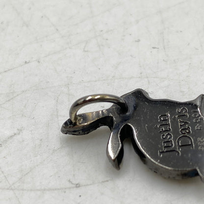 【中古品】【メンズ/レディース】 Justin Davis ジャスティンデイビス LUCKY B PENDANT TOP ラッキー ラビット ルビー ペンダントトップ SPJ180 ネックレス アクセサリー 192-251212-yn-06-izu カラー：ブラックフィニッシュBLACK 万代Net店