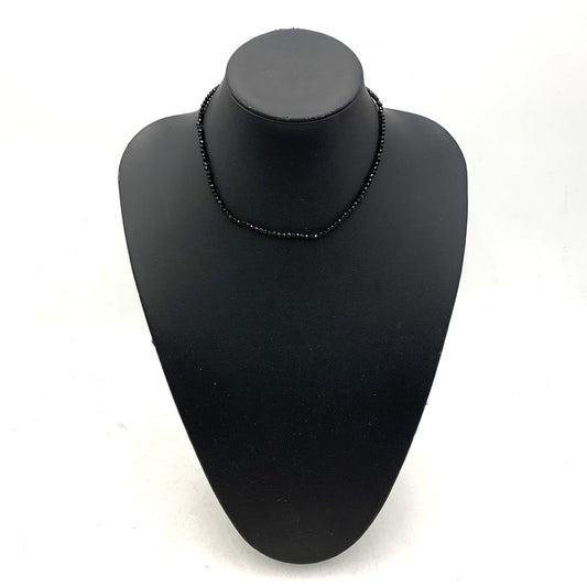 【中古品】【メンズ/レディース】 Justin Davis ジャスティンデイビス SNJ330 TINY ONYX CHAIN タイニー オニキス チェーン ネックレス アクセサリー 192-251218-kh-02-izu カラー：ブラック 万代Net店