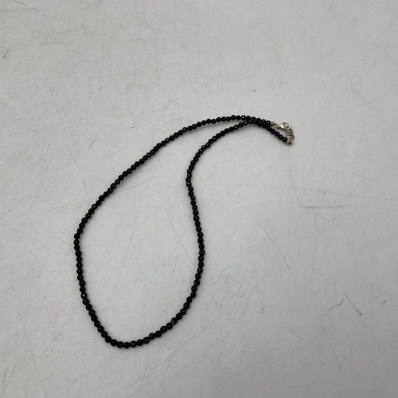 【中古品】【メンズ/レディース】 Justin Davis ジャスティンデイビス SNJ330 TINY ONYX CHAIN タイニー オニキス チェーン ネックレス アクセサリー 192-251218-kh-02-izu カラー：ブラック 万代Net店