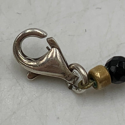 【中古品】【メンズ/レディース】 Justin Davis ジャスティンデイビス SNJ330 TINY ONYX CHAIN タイニー オニキス チェーン ネックレス アクセサリー 192-251218-kh-02-izu カラー：ブラック 万代Net店