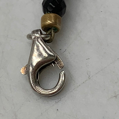 【中古品】【メンズ/レディース】 Justin Davis ジャスティンデイビス SNJ330 TINY ONYX CHAIN タイニー オニキス チェーン ネックレス アクセサリー 192-251218-kh-02-izu カラー：ブラック 万代Net店